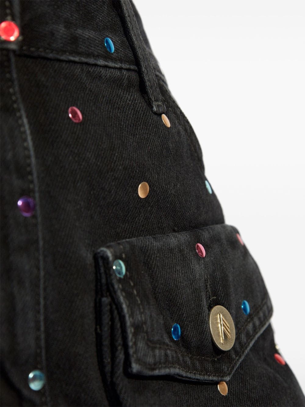 The Attico Skirts Black Cotton
