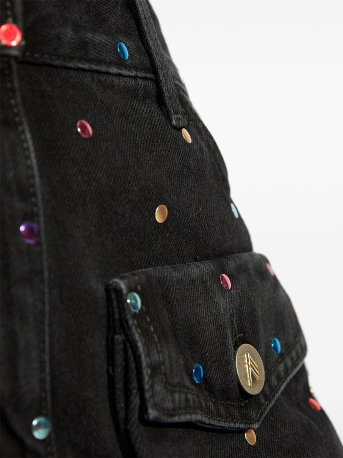 The Attico Skirts Black Cotton