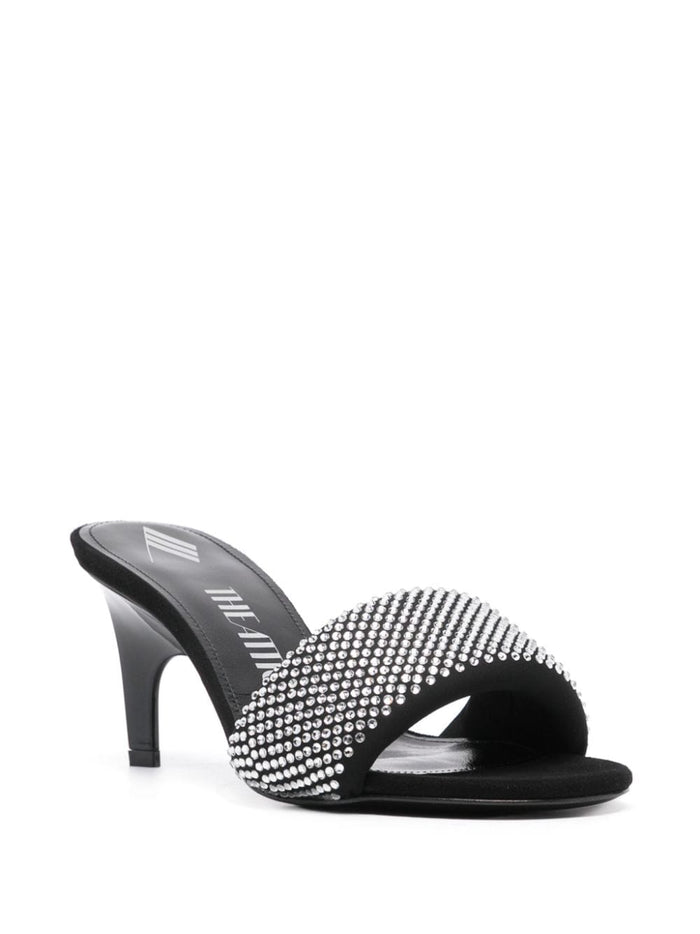 The Attico Sandals Silver Outer: Fabric
