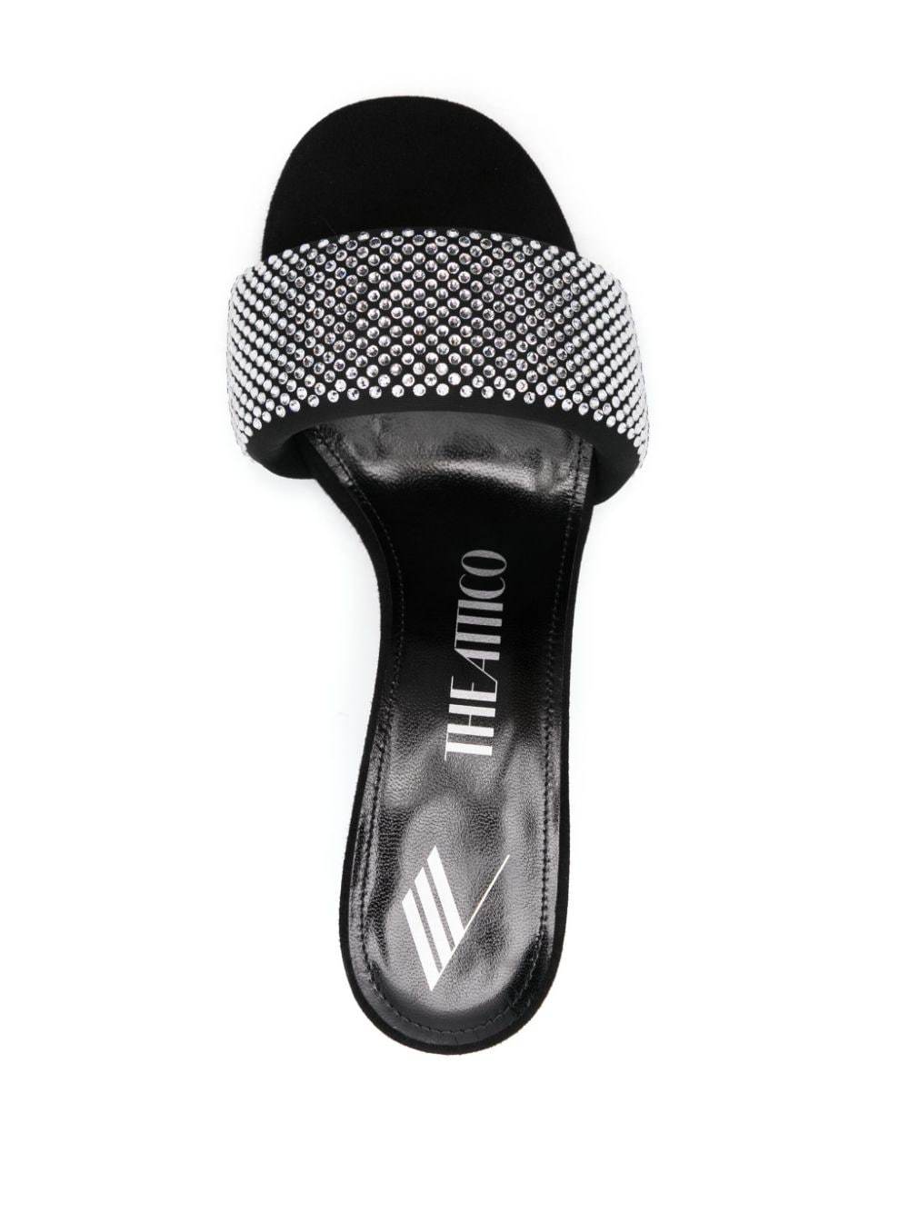The Attico Sandals Silver Outer: Fabric