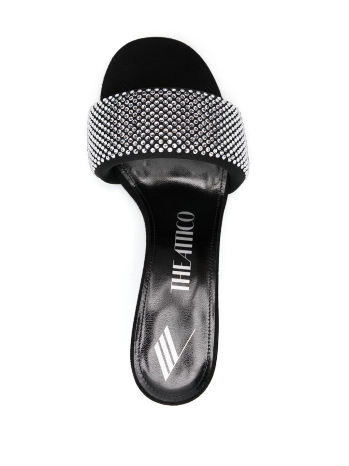 The Attico Sandals Silver Outer: Fabric
