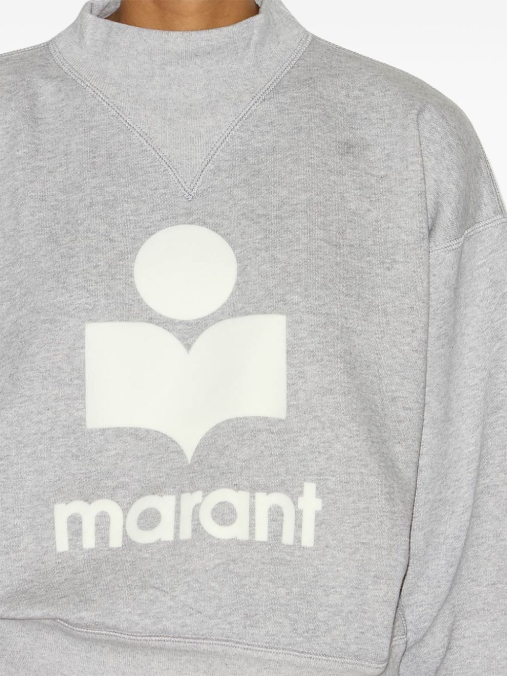 Marant Etoile Sweaters Grey Cotton Polyester