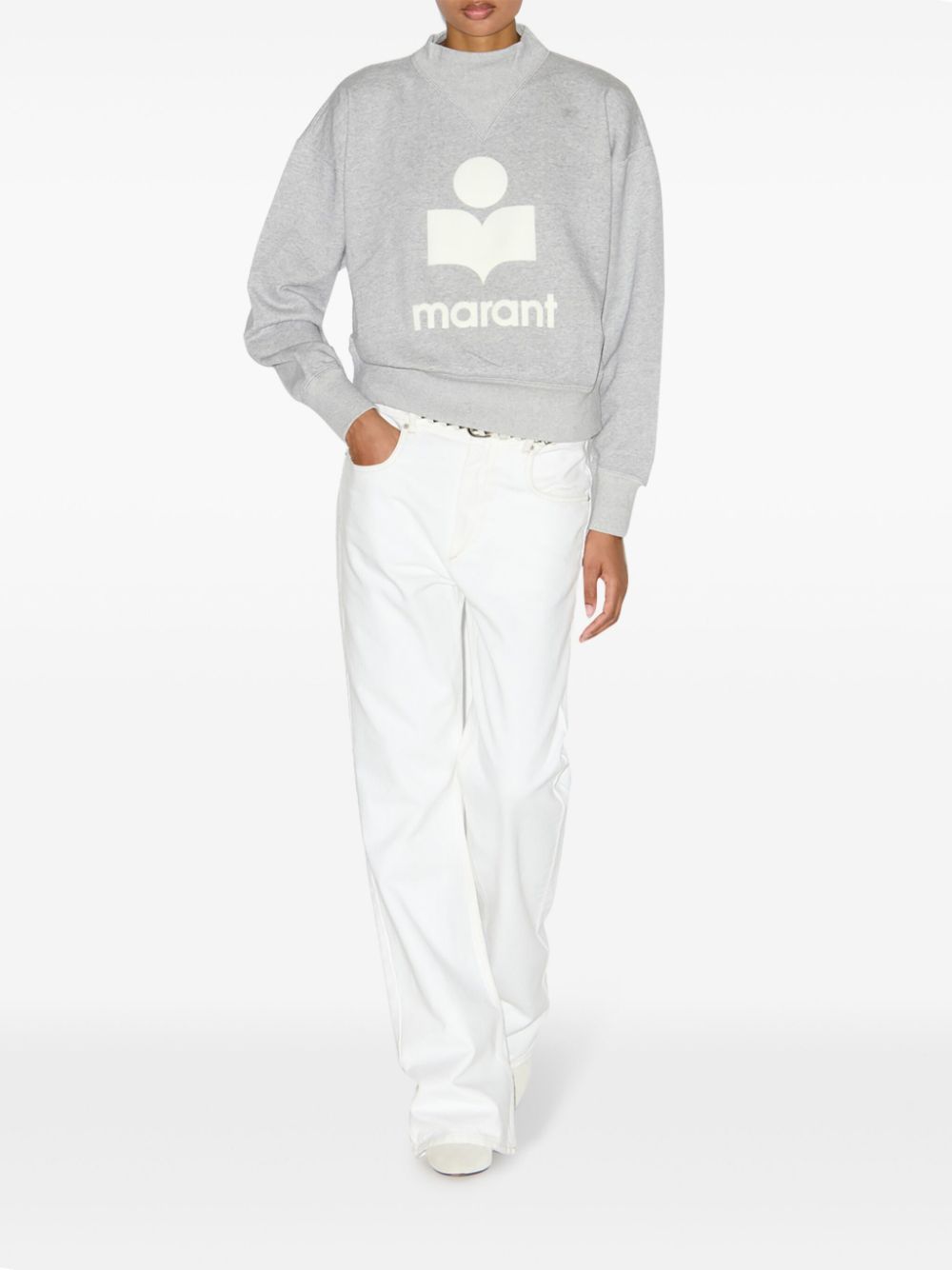 Marant Etoile Sweaters Grey Cotton Polyester