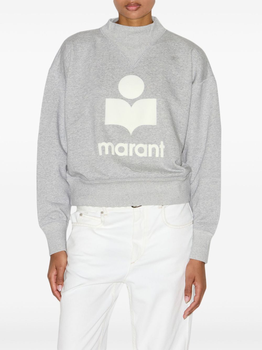 Marant Etoile Sweaters Grey Cotton Polyester
