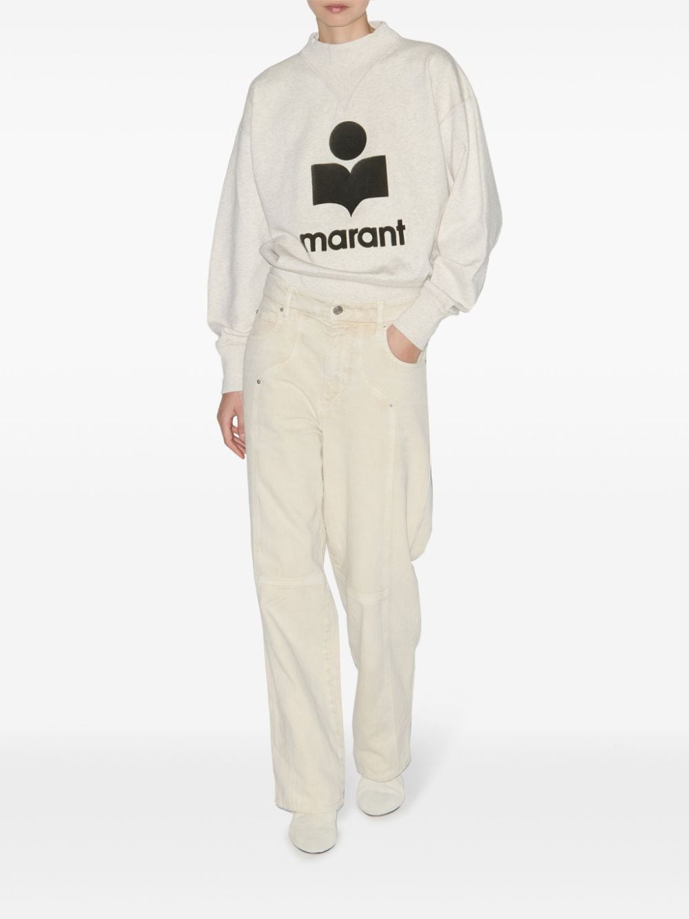 Marant Etoile Sweaters Beige Cotton Polyester