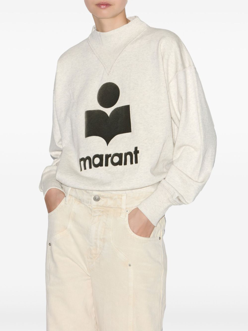 Marant Etoile Sweaters Beige Cotton Polyester