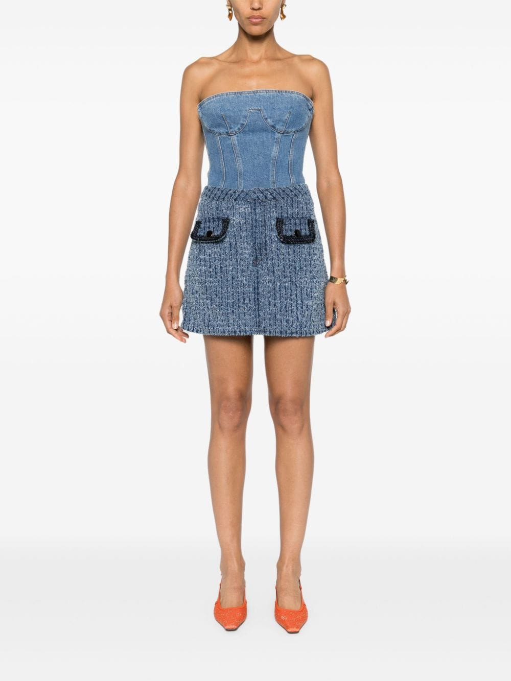 Self-Portrait Skirts Blue