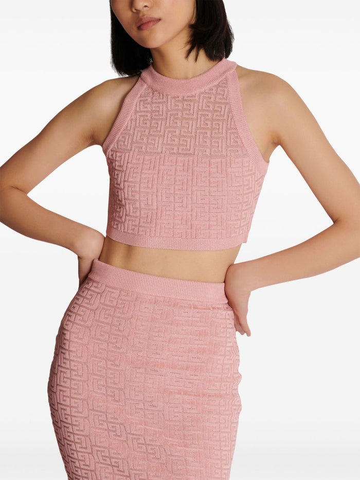 Balmain Top Pink Viscose