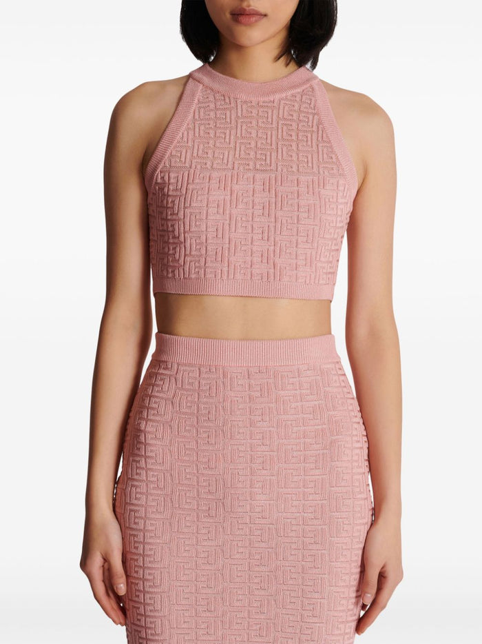 Balmain Top Pink Viscose