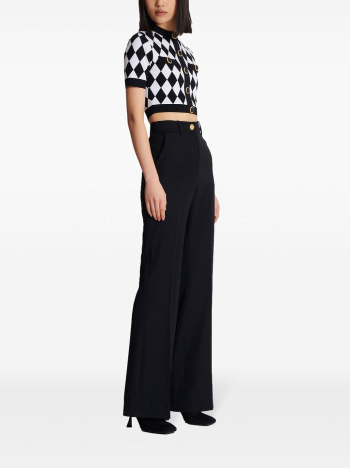 Balmain Top Black Viscose