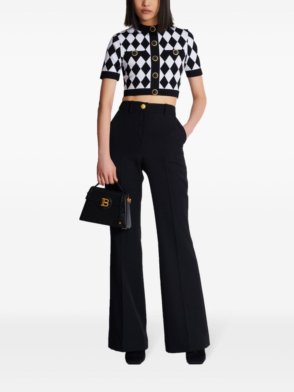 Balmain Top Black Viscose