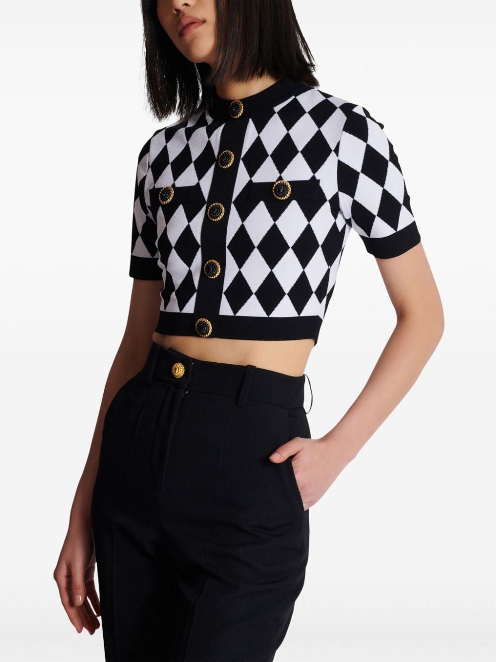 Balmain Top Black Viscose
