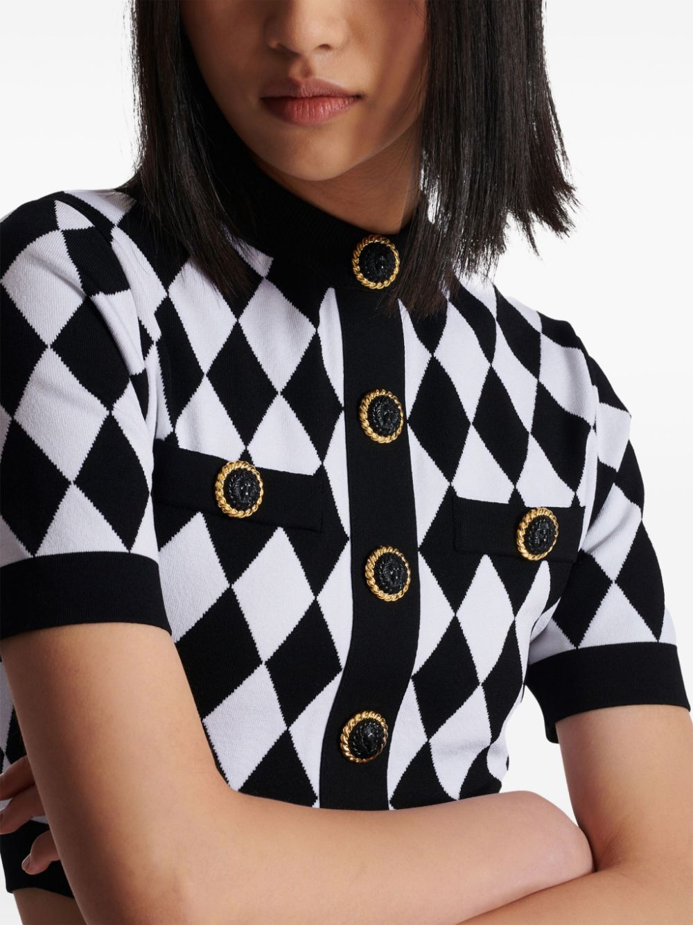 Balmain Top Black Viscose