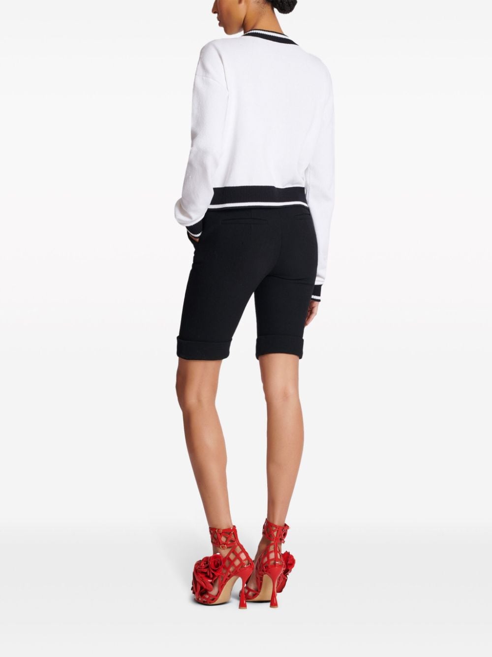 Balmain Sweaters White Lyocell Cotton Polymide