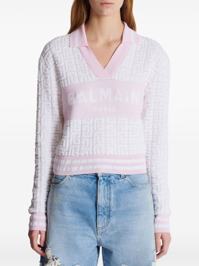 Balmain T-Shirts And Polos White Virgin Wool