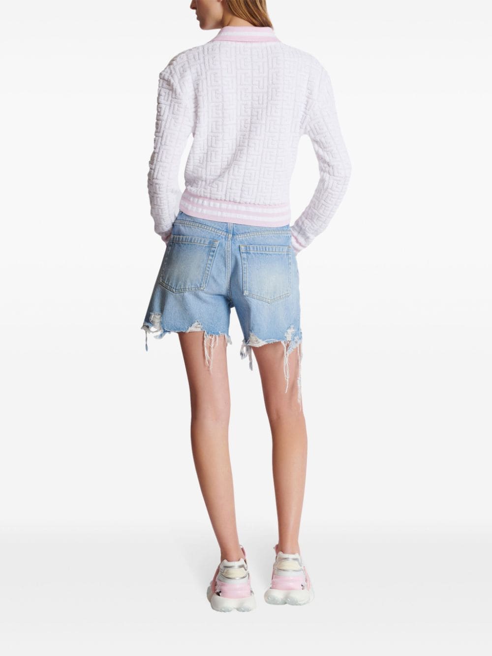 Balmain T-Shirts And Polos White Virgin Wool