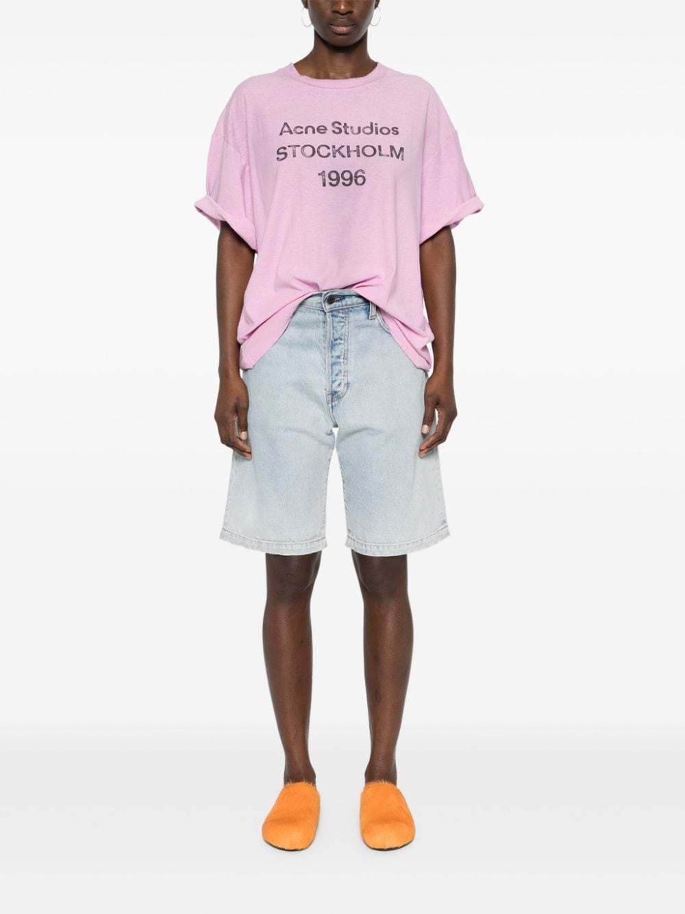 Acne Studios T-Shirts And Polos Pink Cotton
