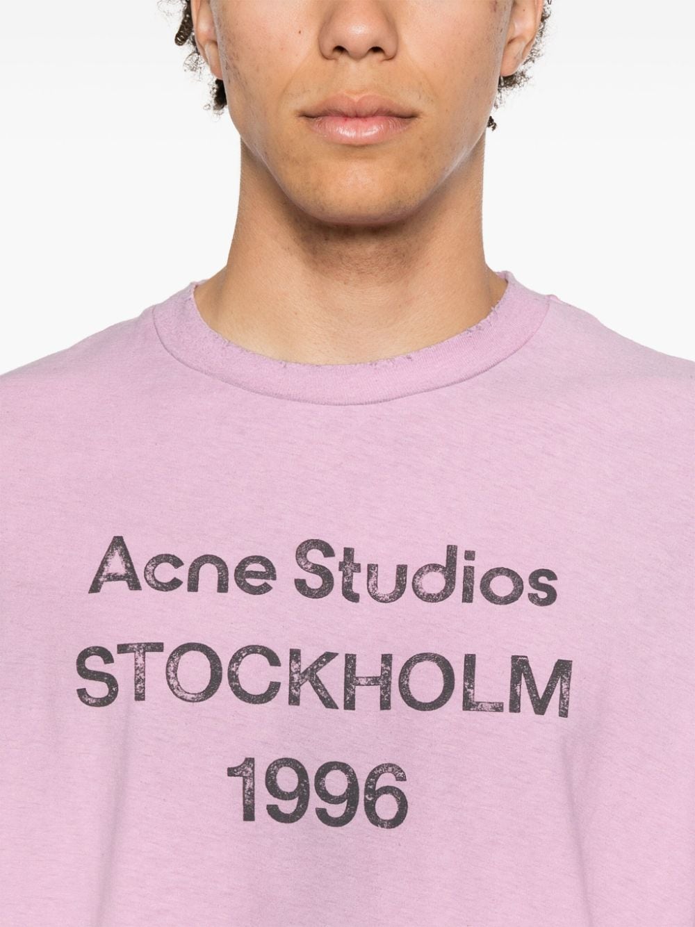 Acne Studios T-Shirts And Polos Pink Cotton