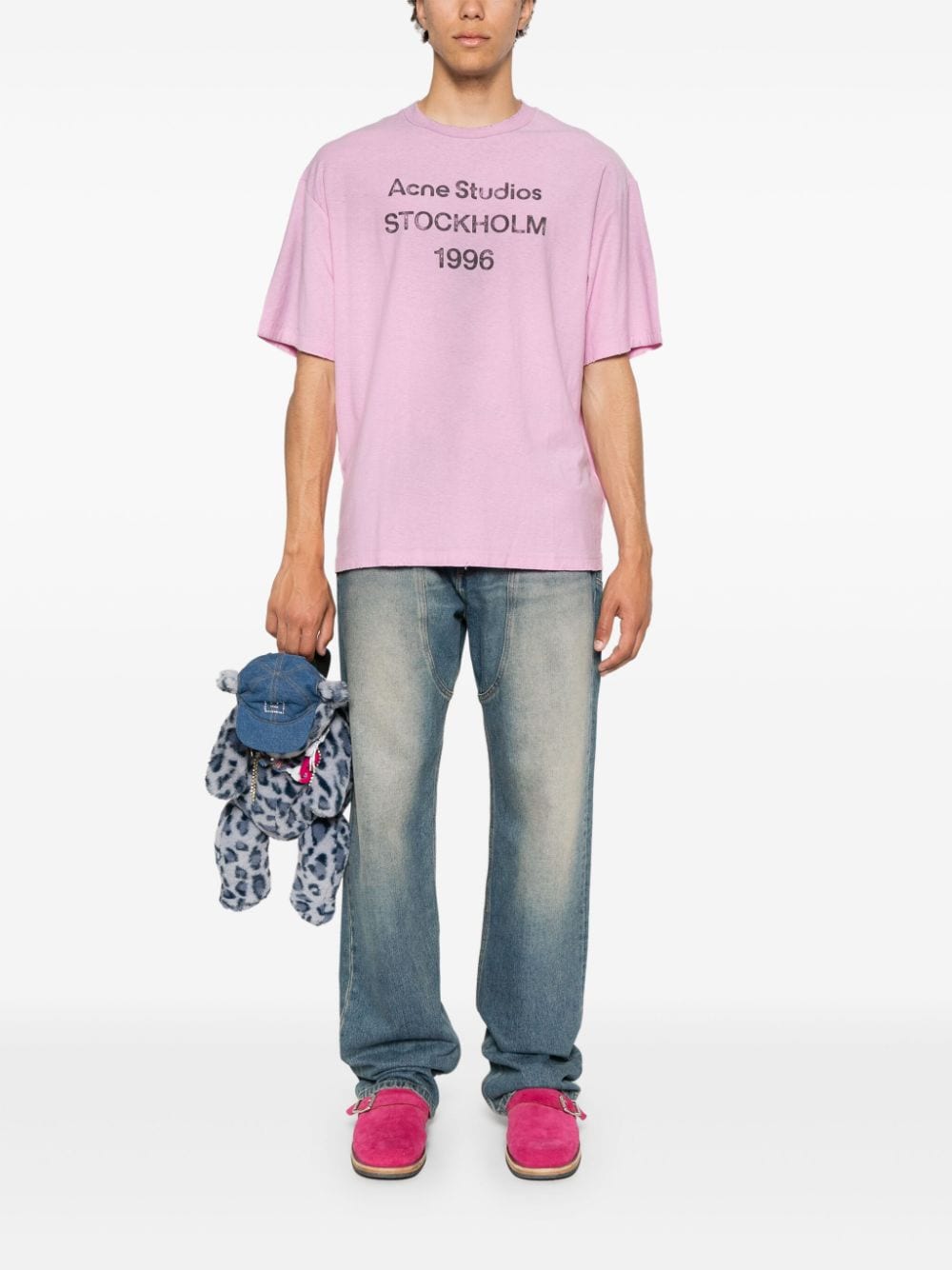 Acne Studios T-Shirts And Polos Pink Cotton