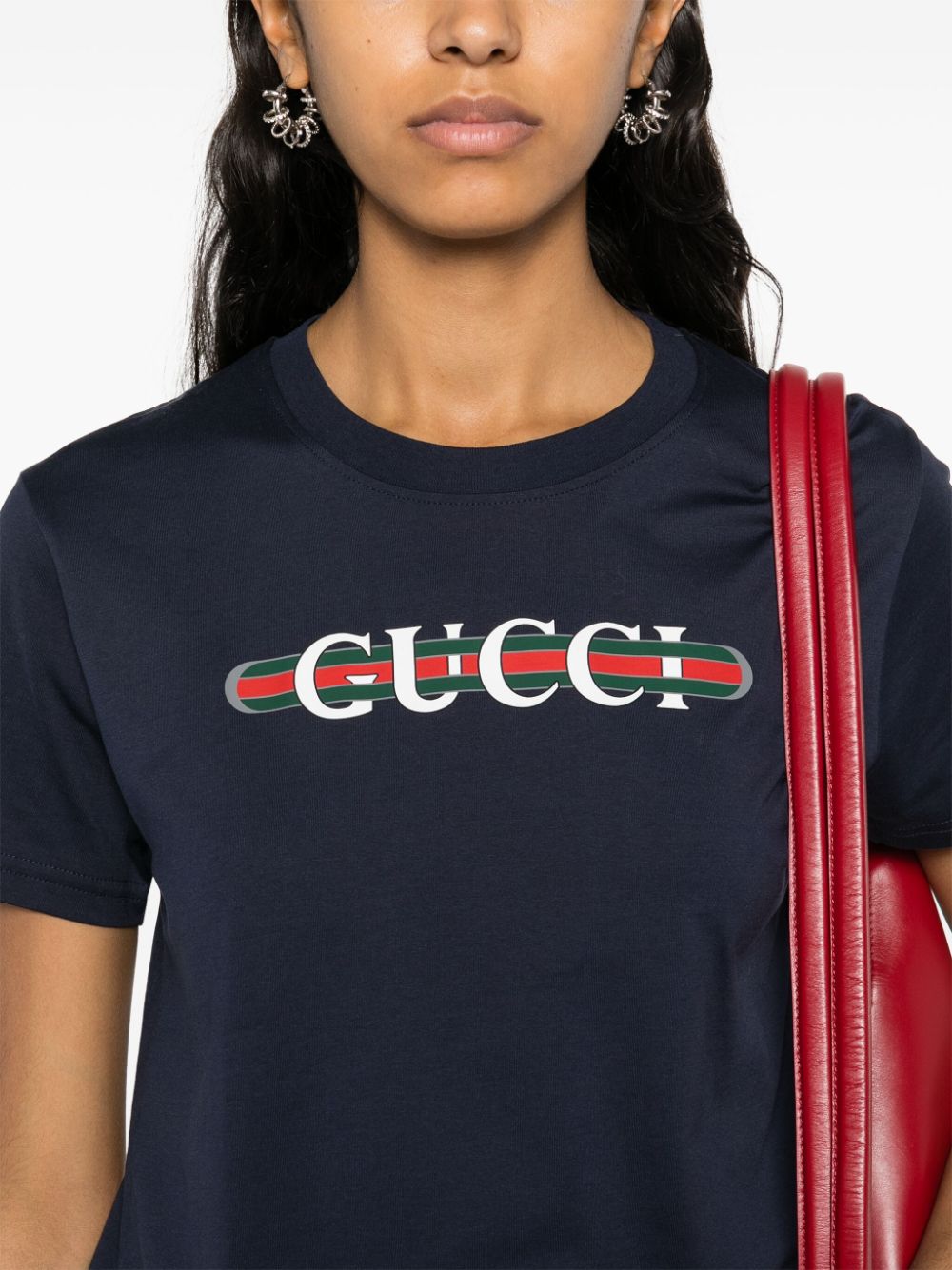 Gucci T-Shirts And Polos Blue Cotton