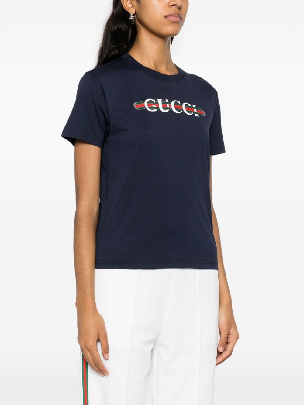 Gucci T-Shirts And Polos Blue Cotton