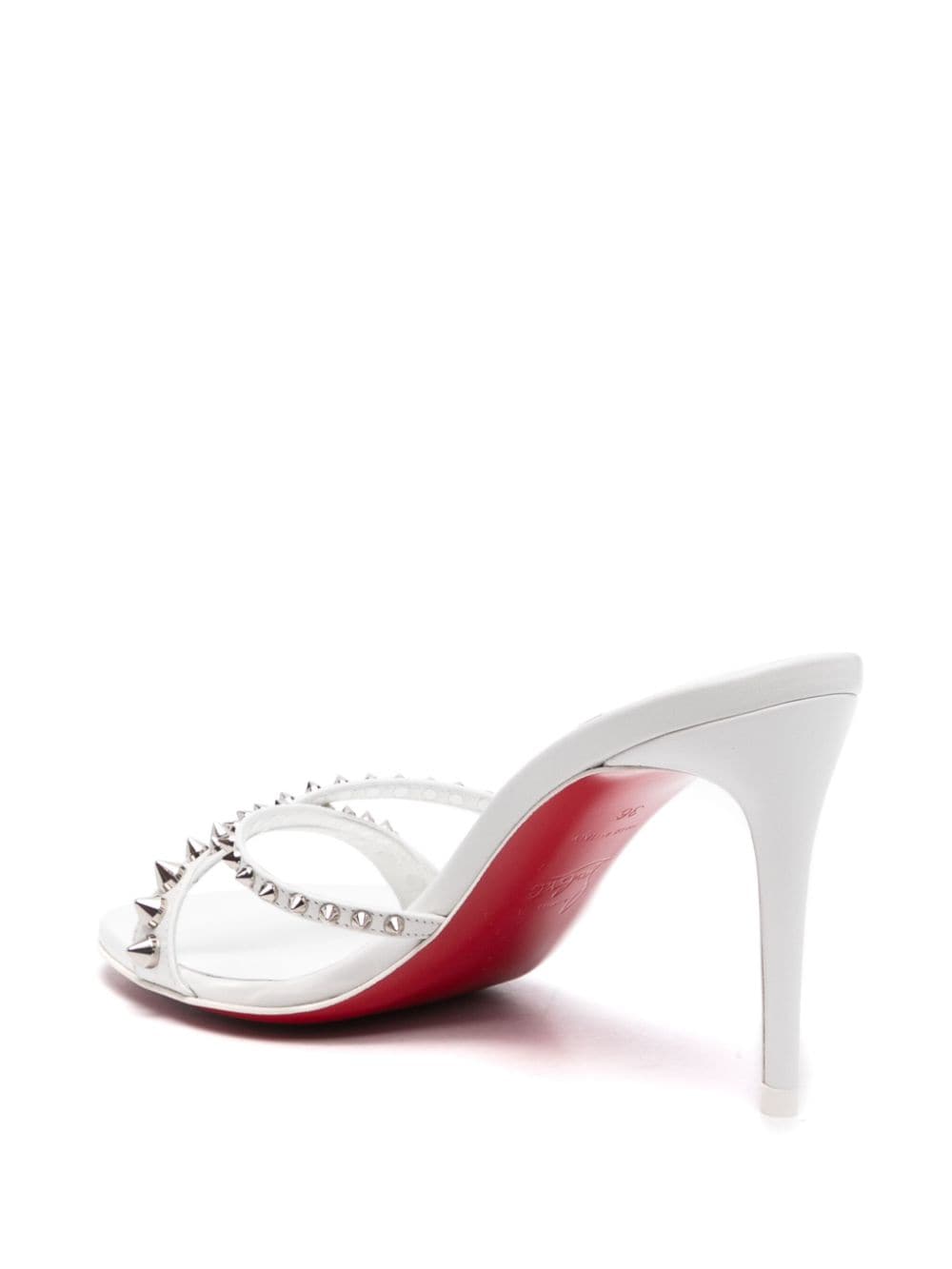 Christian Louboutin Sandals White Furs & Skins->leather100 %