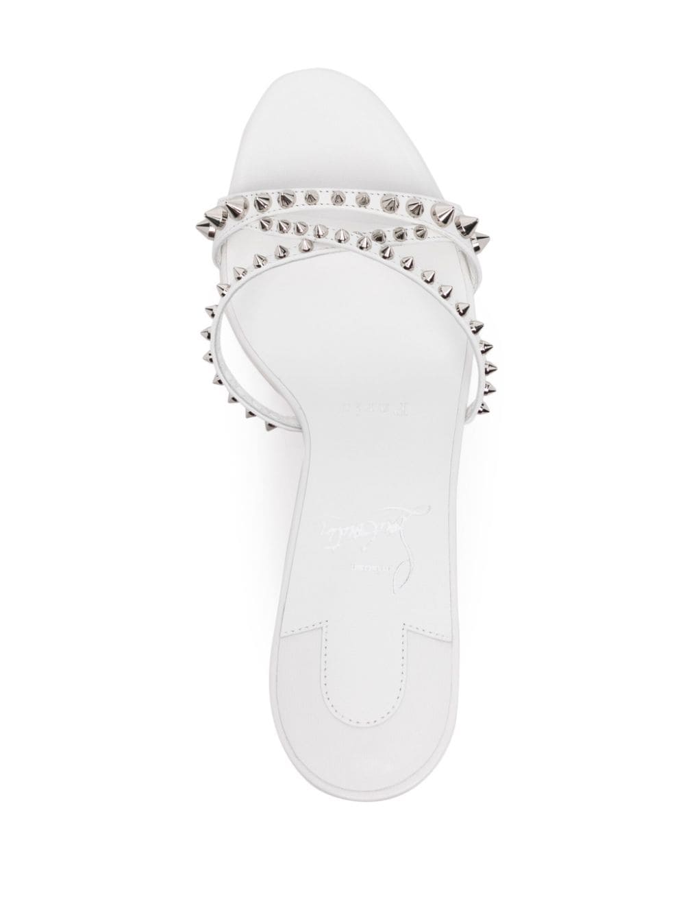 Christian Louboutin Sandals White Furs & Skins->leather100 %
