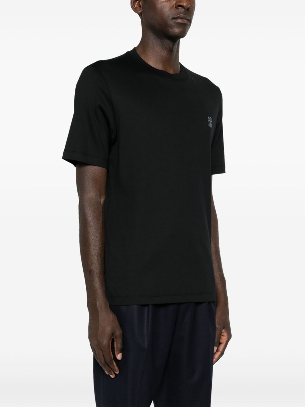 Brunello Cucinelli T-Shirts And Polos Nero Cotton