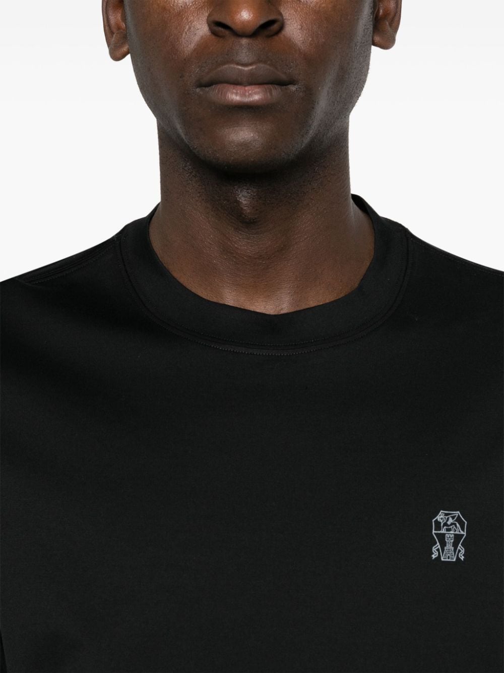 Brunello Cucinelli T-Shirts And Polos Nero Cotton