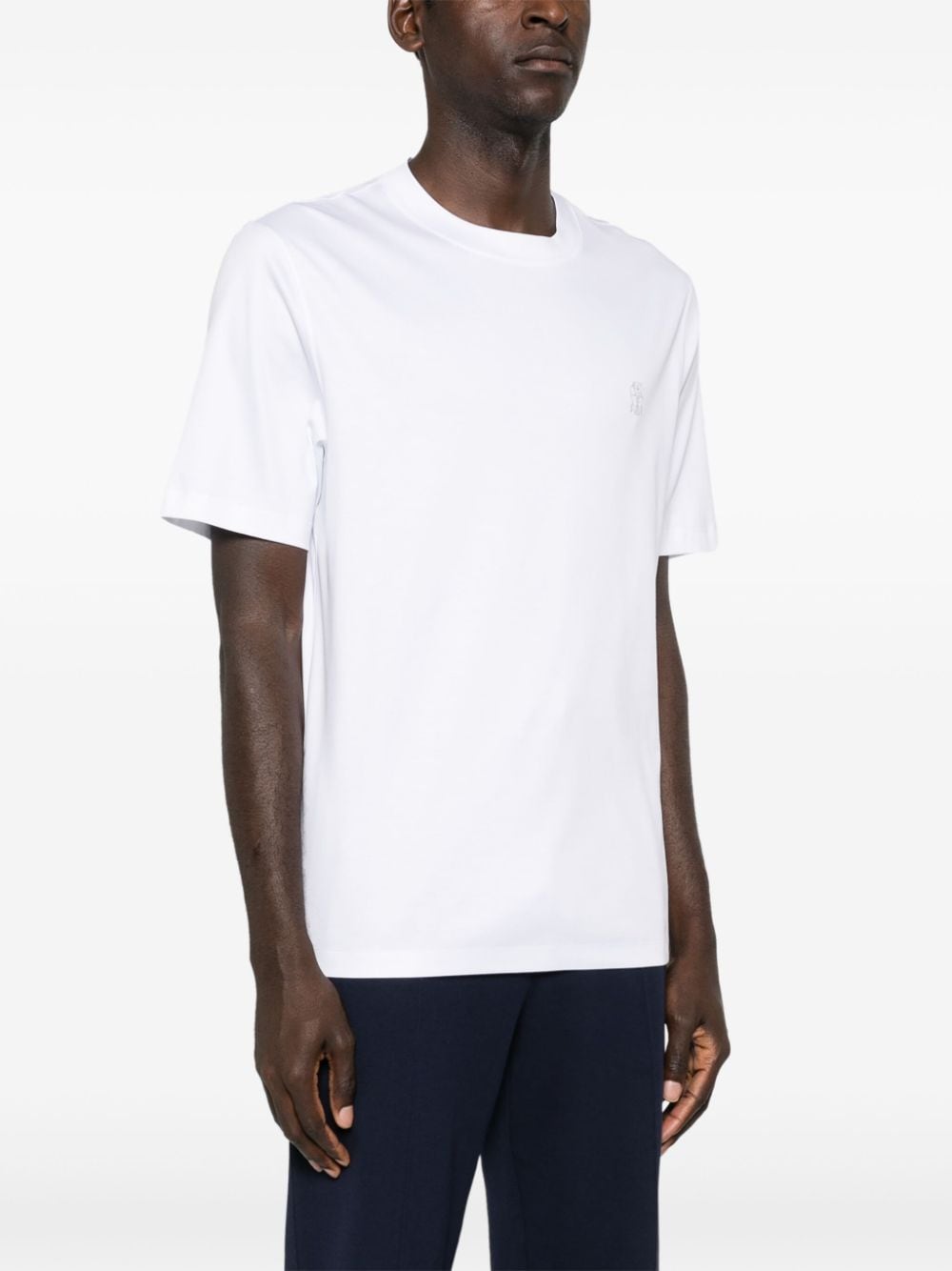 Brunello Cucinelli T-Shirts And Polos Bianco Cotton