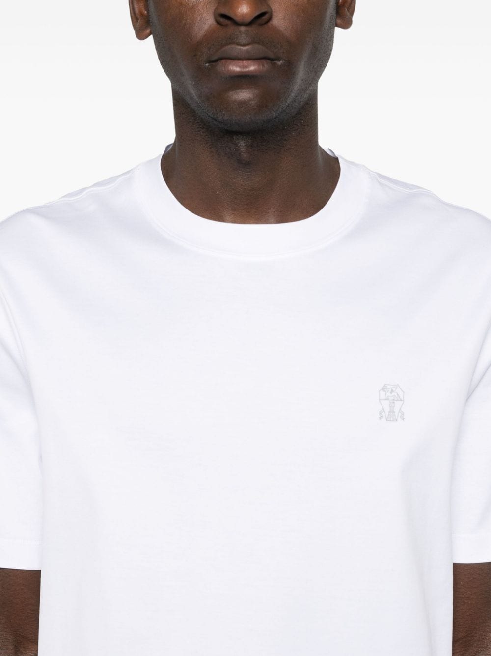 Brunello Cucinelli T-Shirts And Polos Bianco Cotton