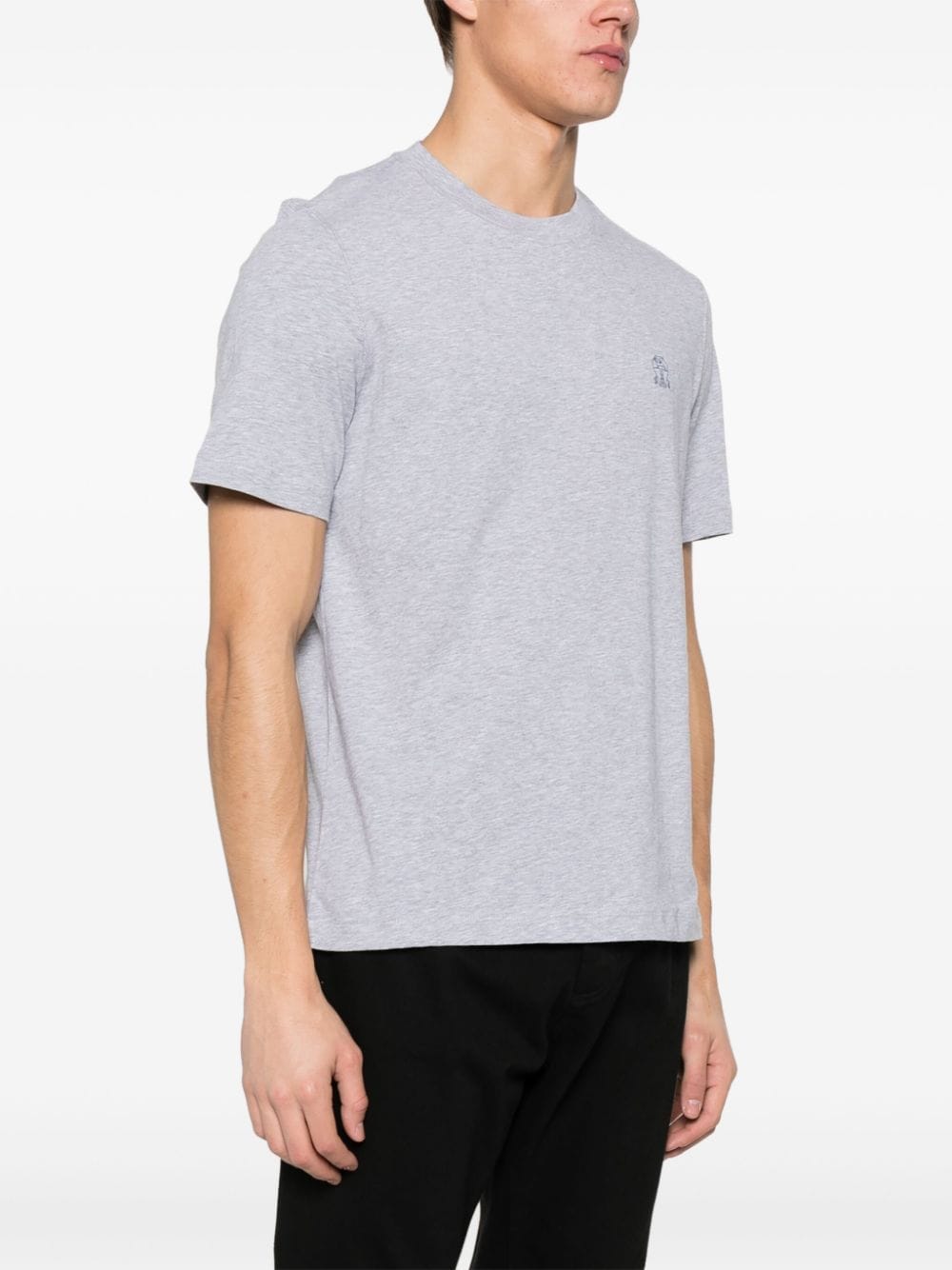 Brunello Cucinelli T-Shirts And Polos Grigio Cotton