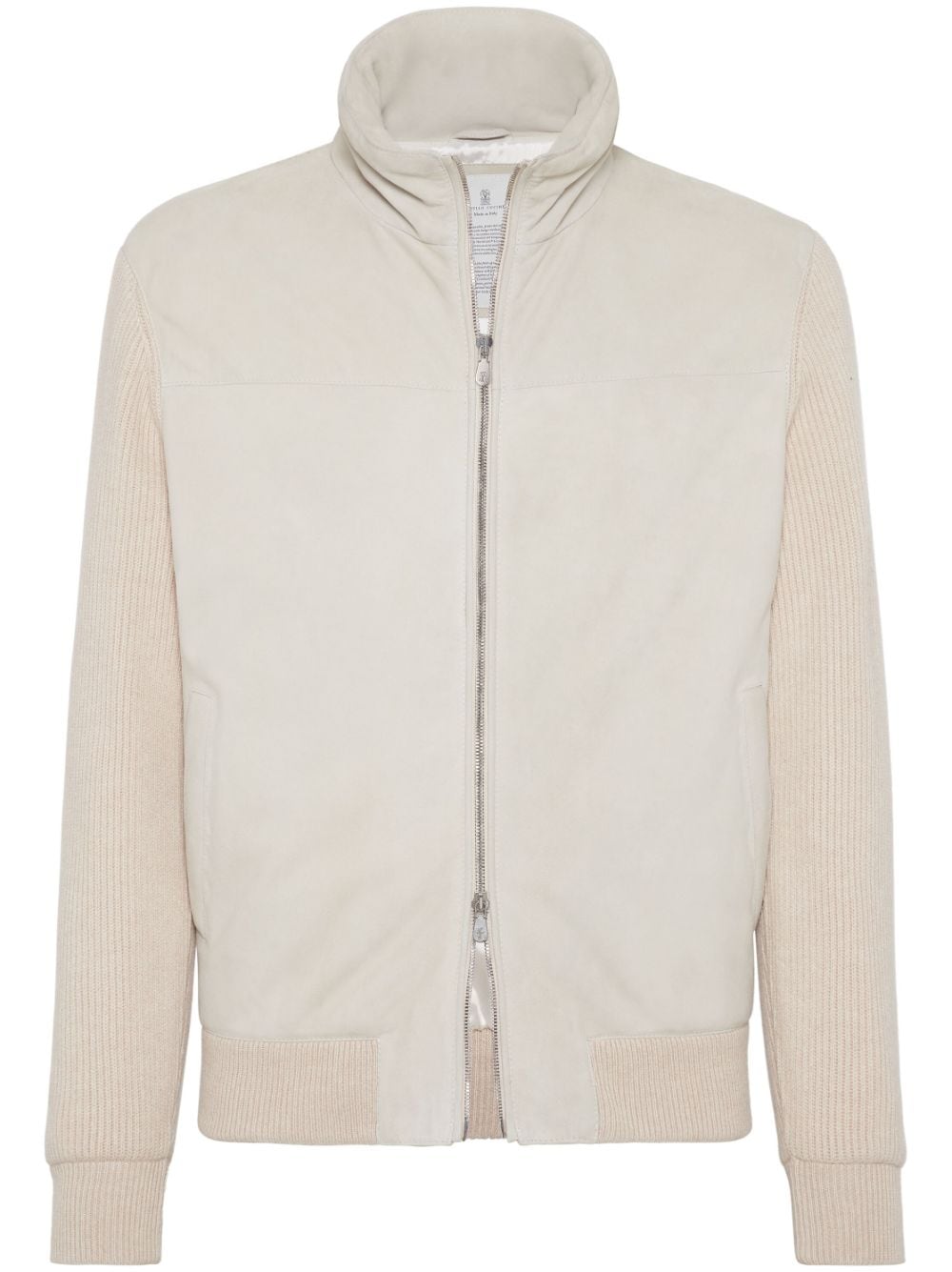 Brunello Cucinelli Coats Bianco Leather