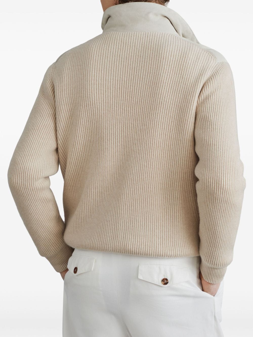 Brunello Cucinelli Coats Bianco Leather