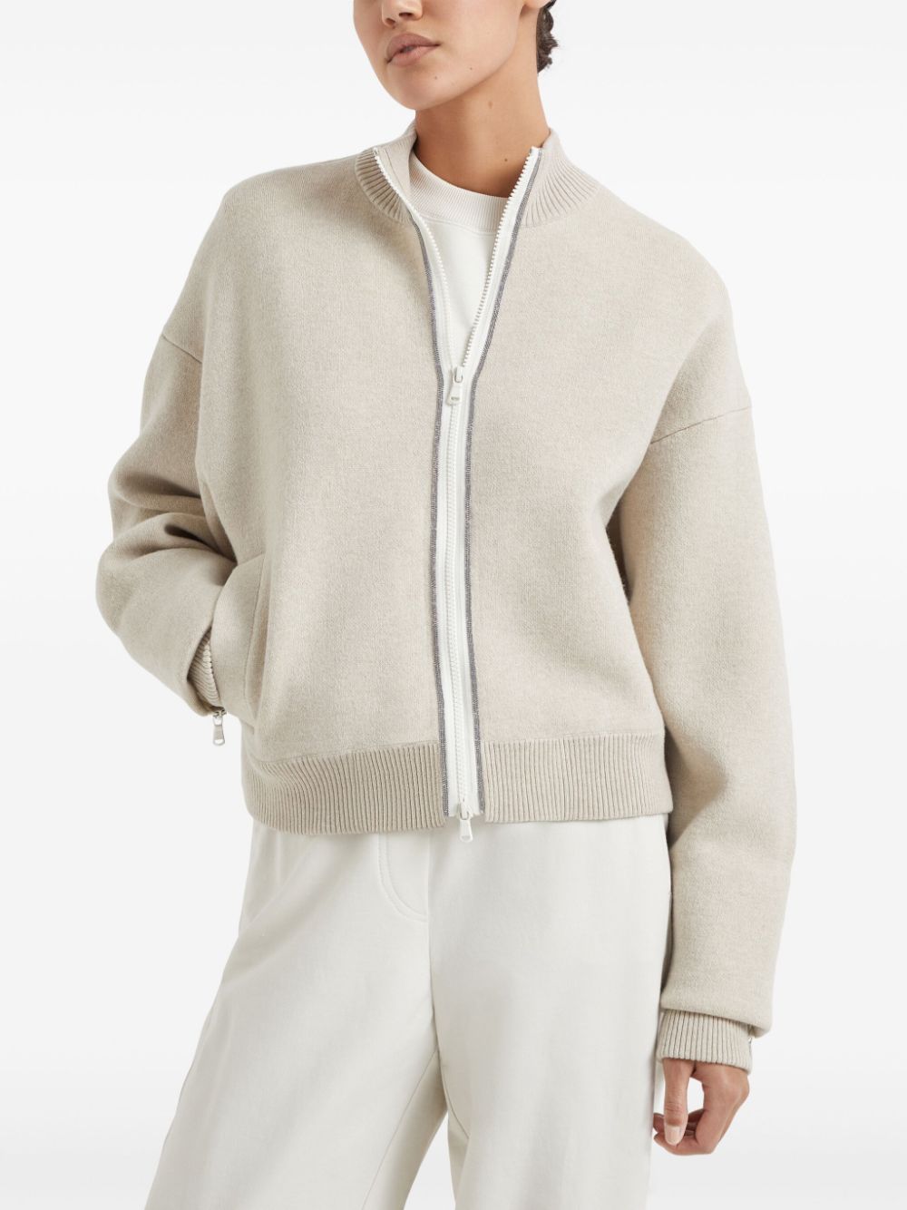 Brunello Cucinelli Sweaters Beige Cashmere