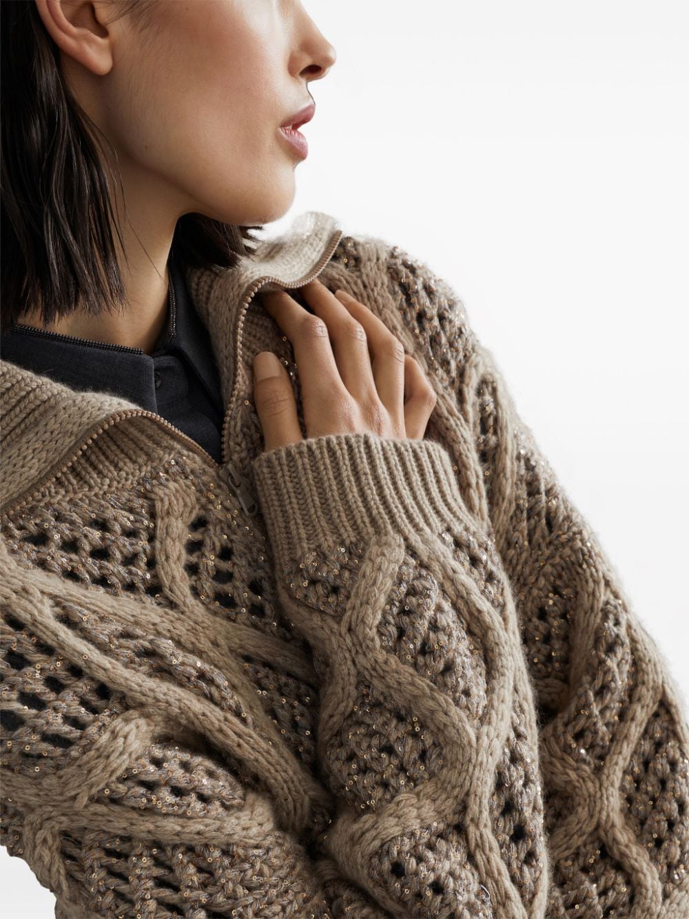Brunello Cucinelli Sweaters Marrone Cashmere