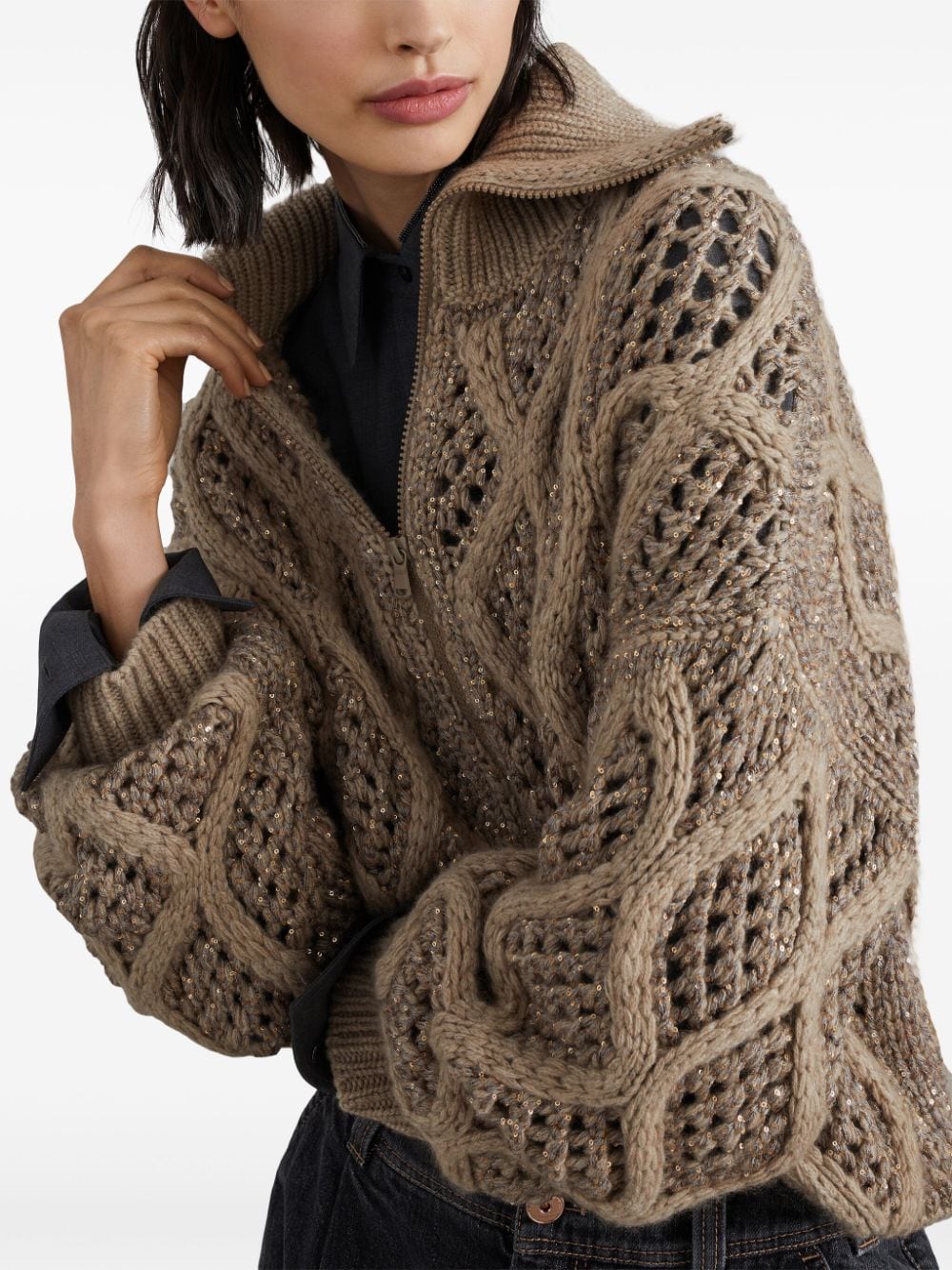 Brunello Cucinelli Sweaters Marrone Cashmere