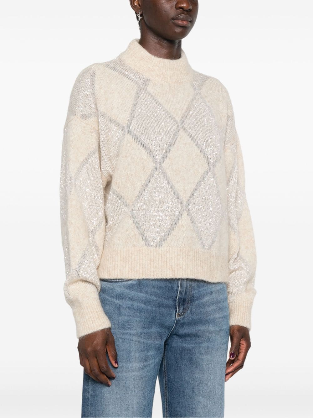 Brunello Cucinelli Sweaters Beige Wool