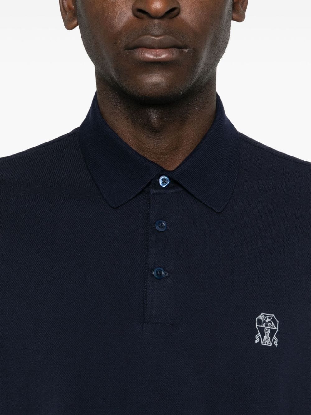 Brunello Cucinelli T-Shirts And Polos Blu Cotton
