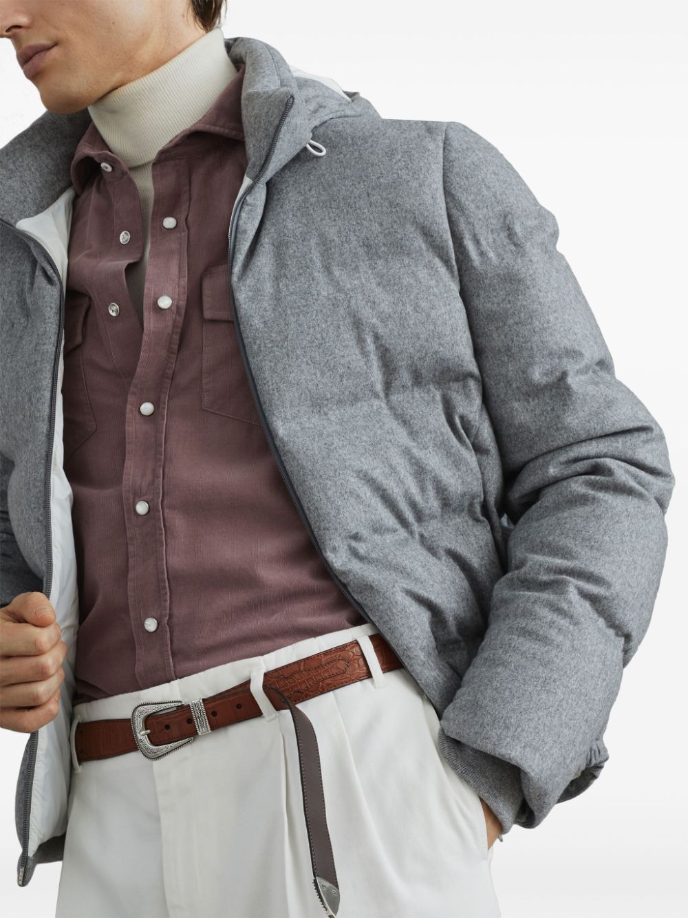 Brunello Cucinelli Coats Beige Wool