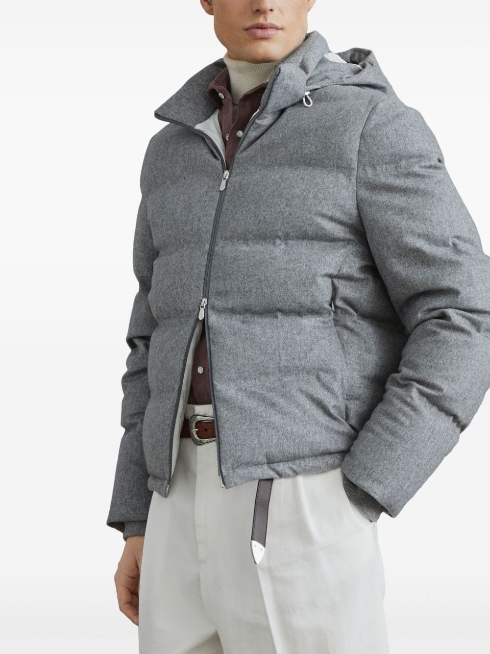Brunello Cucinelli Coats Beige Wool