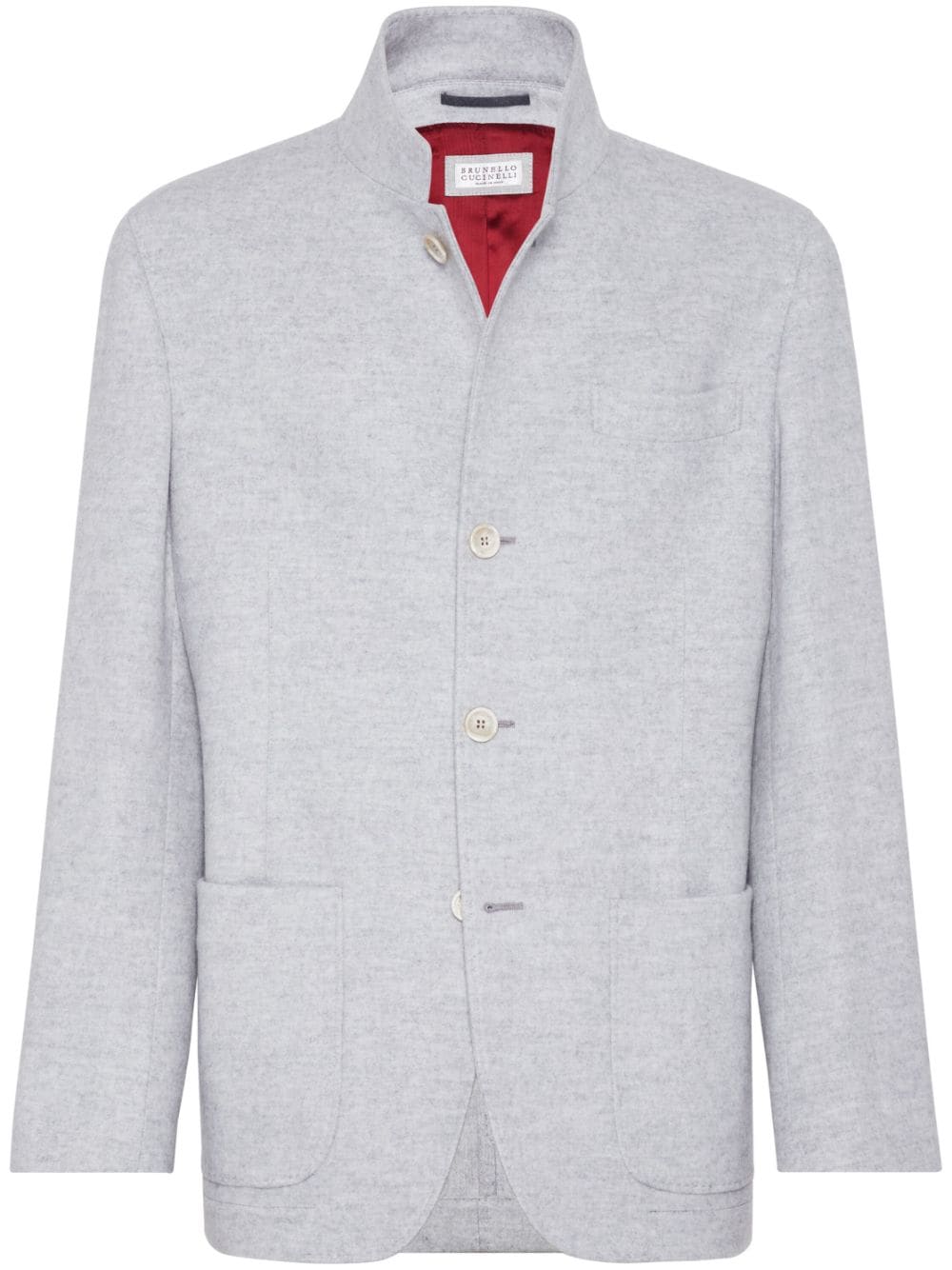 Brunello Cucinelli Jackets Grigio Lining: Cupro