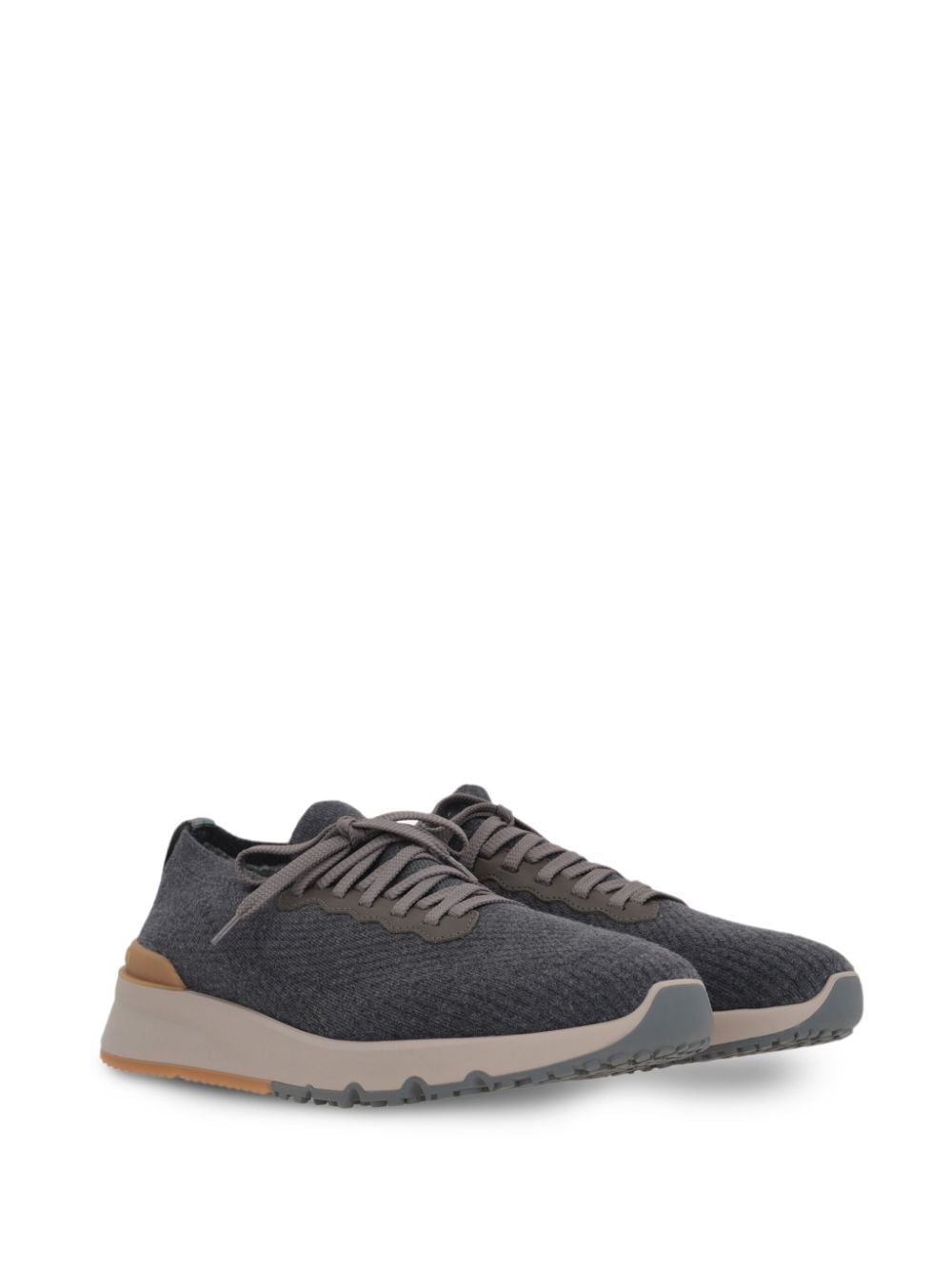 Brunello Cucinelli Sneakers Grigio Wool