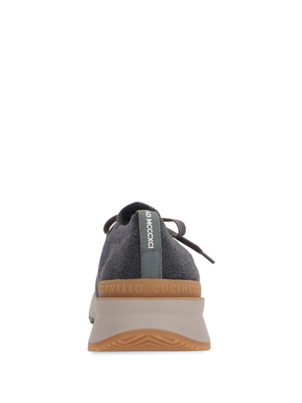 Brunello Cucinelli Sneakers Grigio Wool