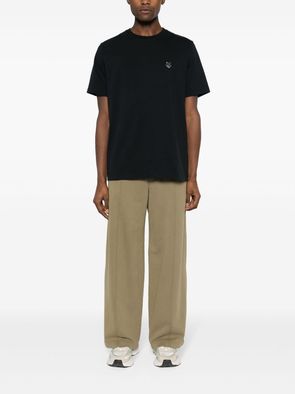 Maison Kitsune T-Shirts And Polos Black Cotton