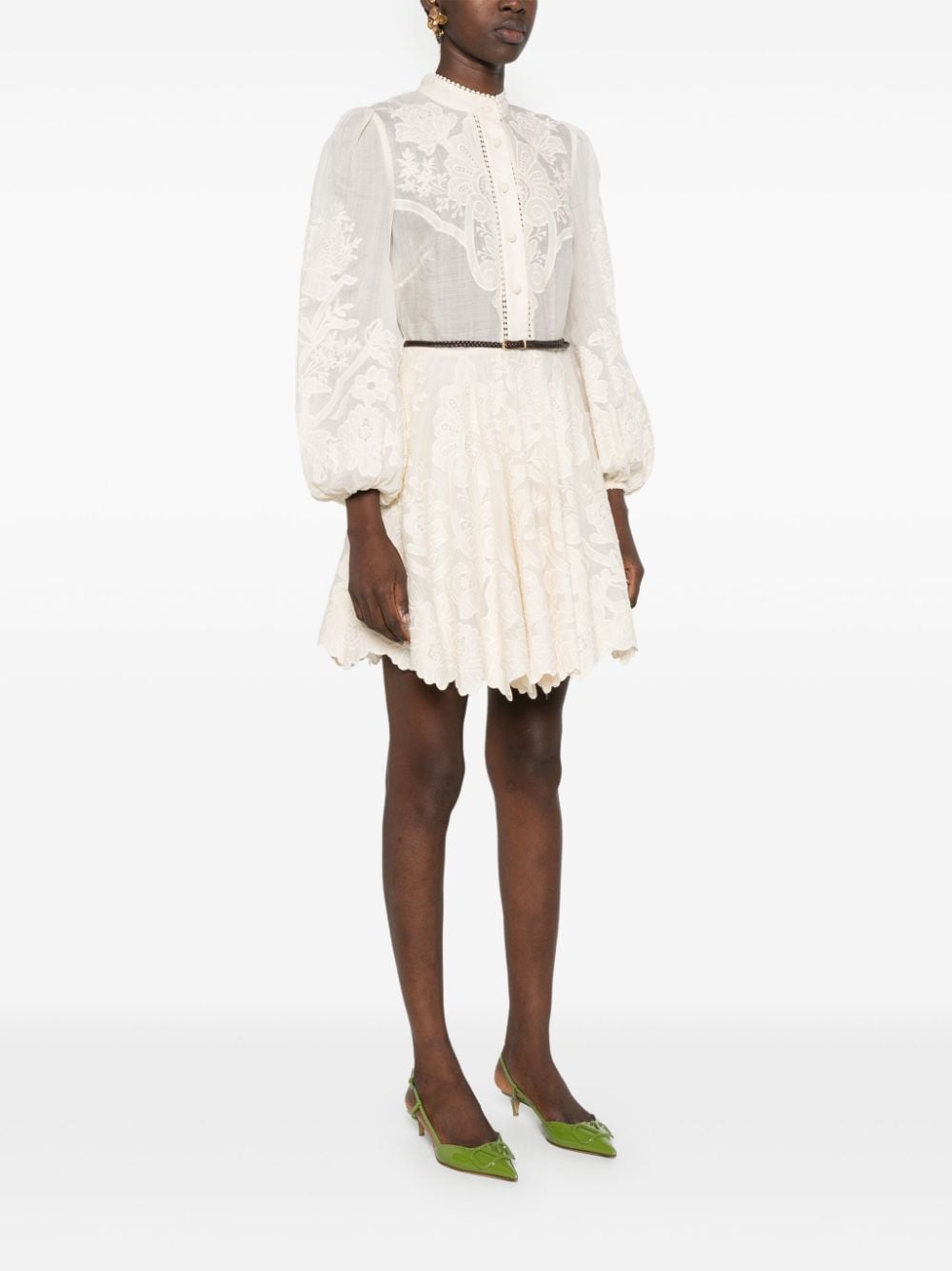 Zimmermann Dresses Beige Outer: Linen/flax