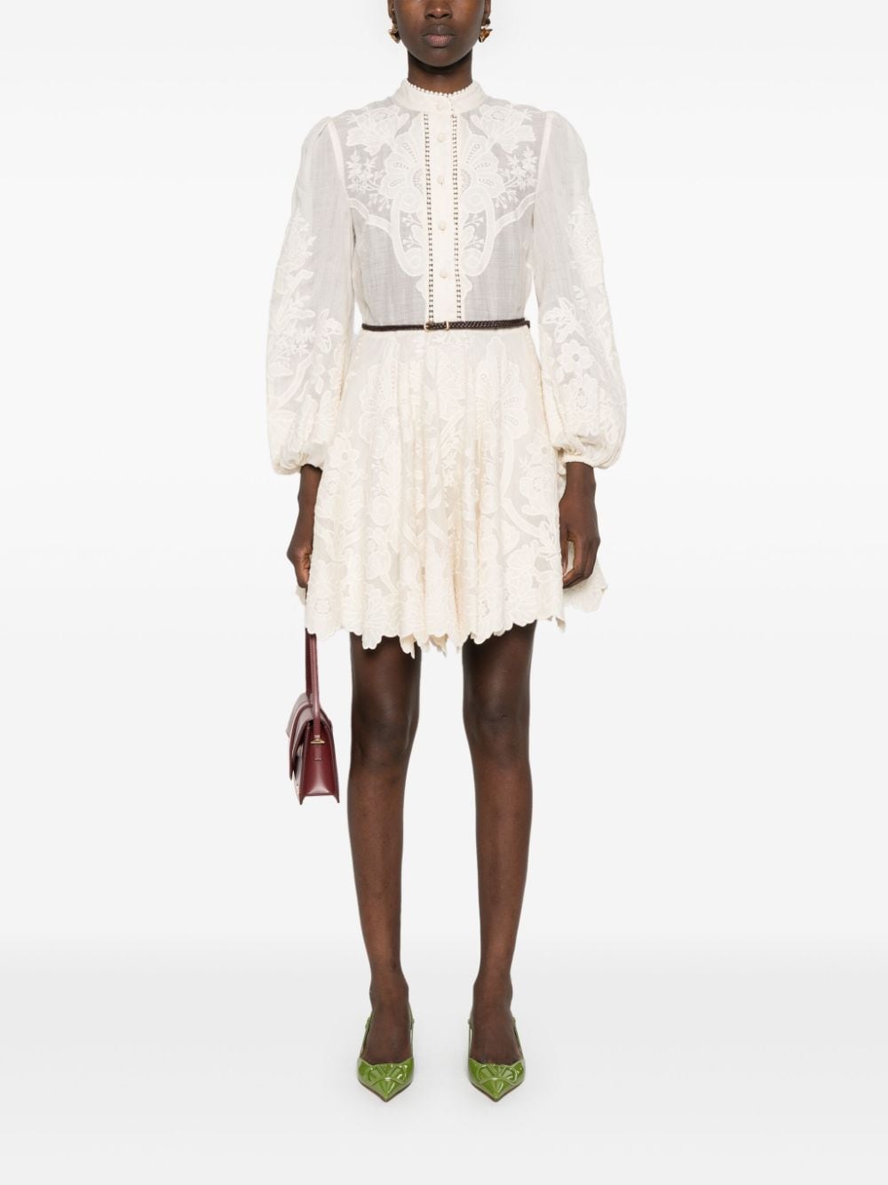 Zimmermann Dresses Beige Outer: Linen/flax