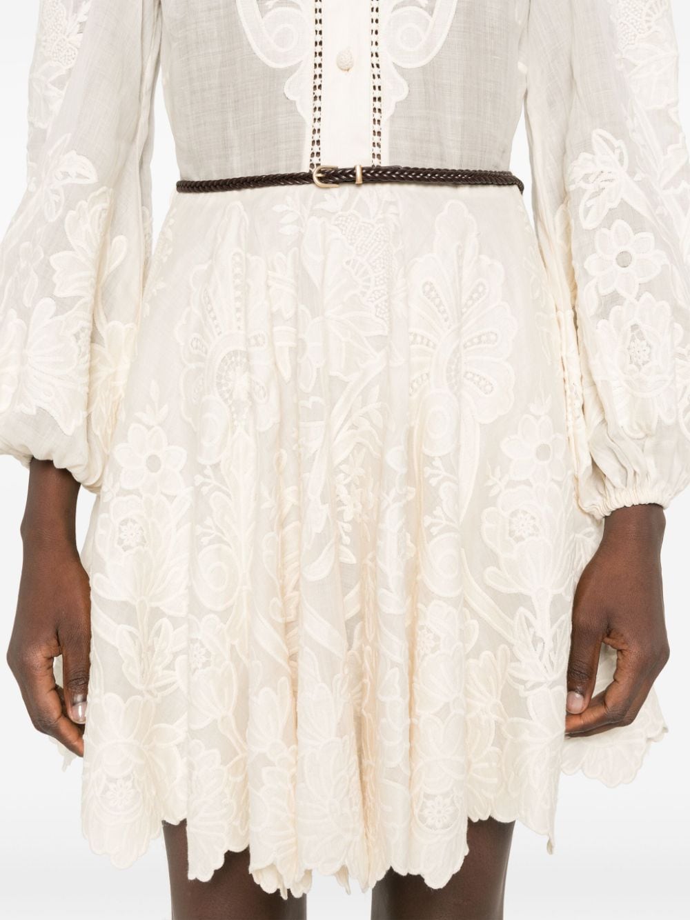 Zimmermann Dresses Beige Outer: Linen/flax