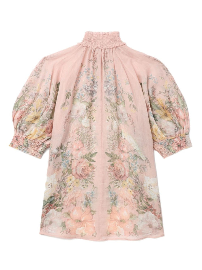 Zimmermann Shirts Pink Ramie