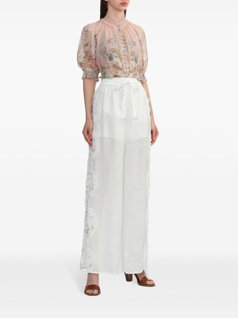 Zimmermann Shirts Pink Ramie
